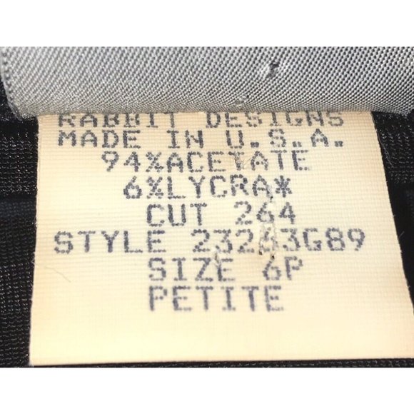 Rabbit Rabbit Rabbit Designs Cardigan Tunic Topper Slinky Black Blue Gray Sz 6P - Picture 9 of 11